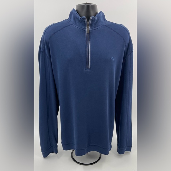 Tommy Bahama Other - Tommy Bahama Pullover 1/4 Quarter Zip Pima Cotton Soft Blue Casual Men’s‎ 3XL
